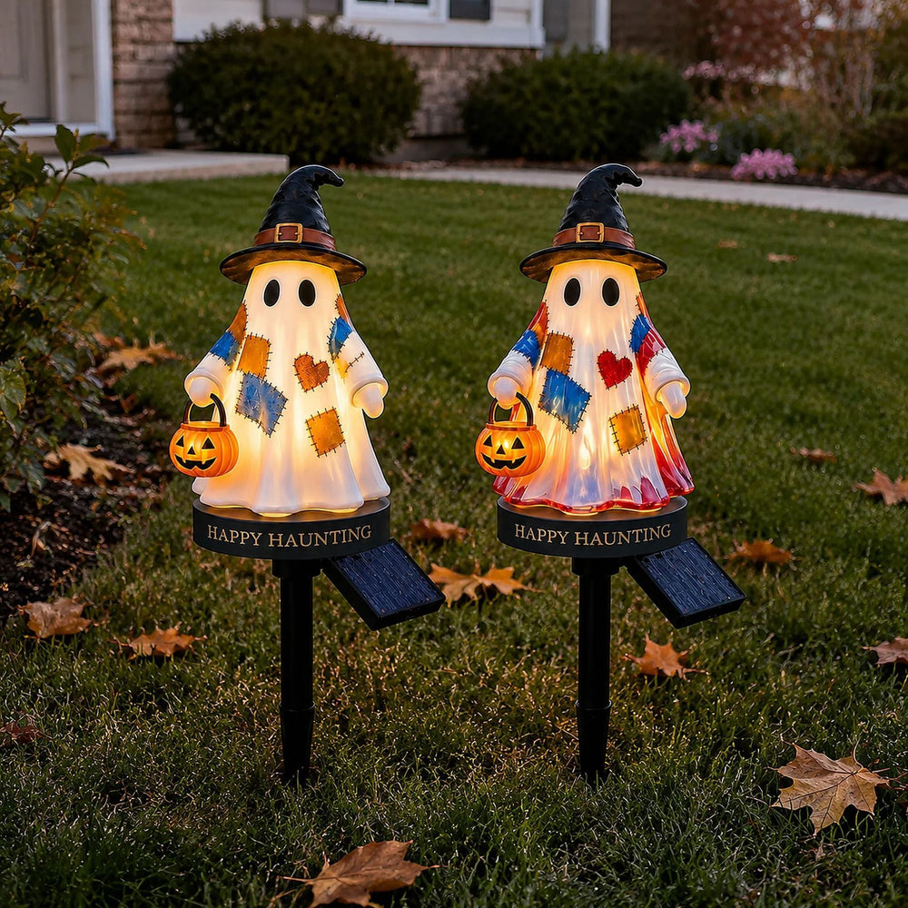Halloween ghost garden stake light from seasonal best sellers
