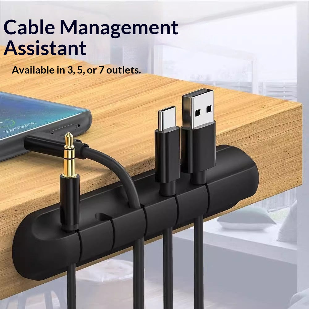 Cable organizer for a tidy desk setup