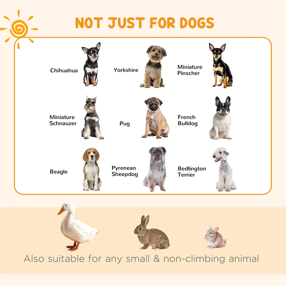 Metal playpen suitable for small dogs, puppies, rabbits and other small pets