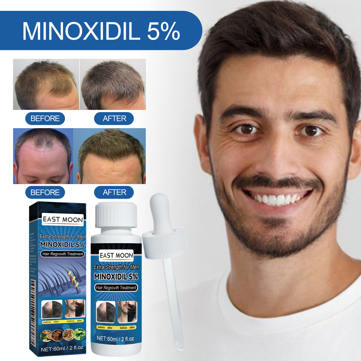 Men's Hair & Beard Care Liquid