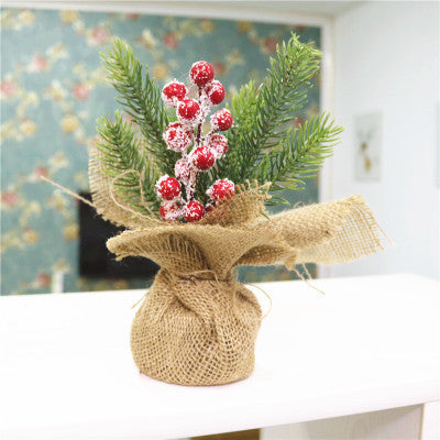 Wooden Christmas Garland Wreath Window Decoration – Red Berry Bowknot Holiday Decor, 30cm