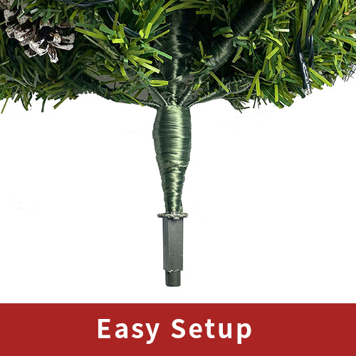 Entrance tree pole — easy setup detail