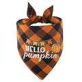 Cotton Plaid Thanksgiving Pet Bandana