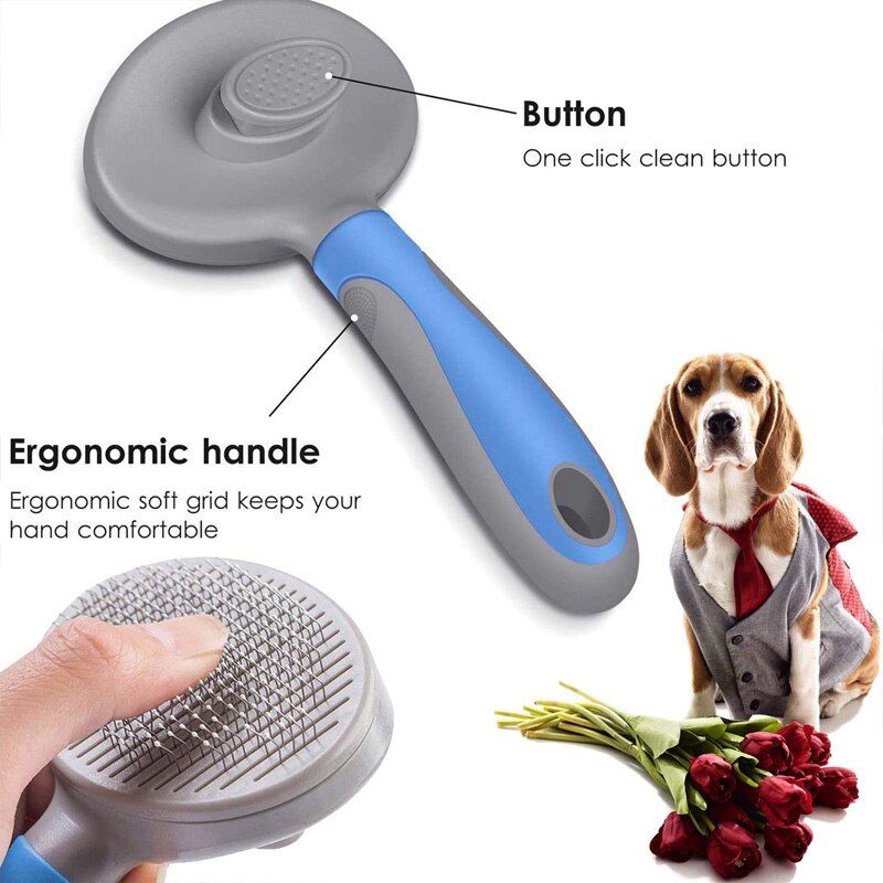 Pet Grooming Slicker Brush for Long Hair