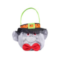 Halloween Trick-or-Treat Candy Tote Bag – Hooded Round Cloth Bag, Character Styles