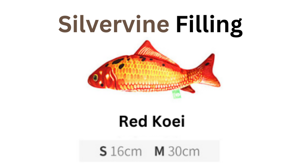 Catnip & Silvervine Fish Cuddle Toy for Cats