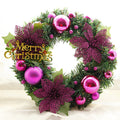 Christmas Wreath – 30cm Artificial Door Wreath, Home & Garden Holiday Decor