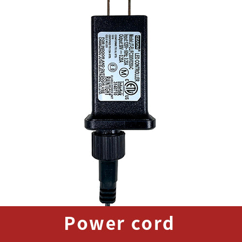 Power cord and plug for the pre-lit Christmas set