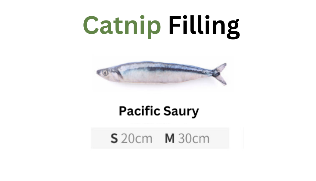 Catnip & Silvervine Fish Cuddle Toy for Cats