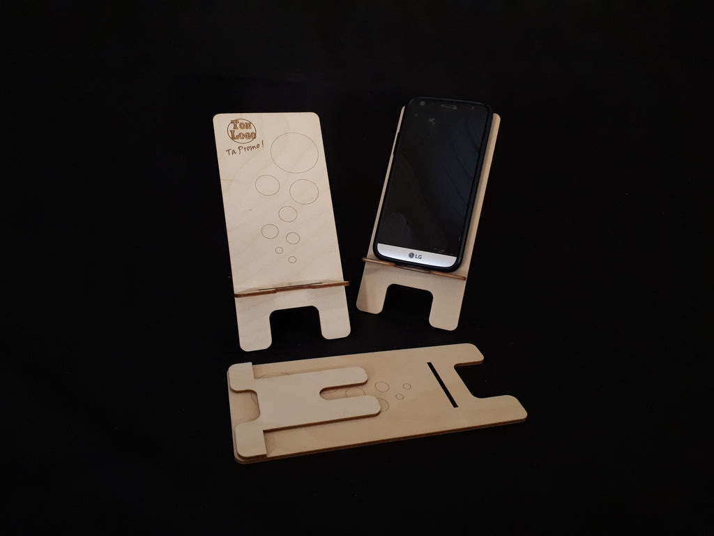 Support en bois pour cellulaire le “D-Poser” product image 4
