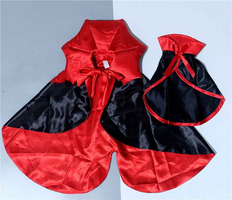 Halloween Dog & Cat Costume – Vampire King Cloak with Spooky Black Design product image 5