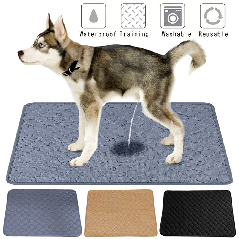 Washable dog pee pad with a husky — reusable waterproof training pad by DealSpark