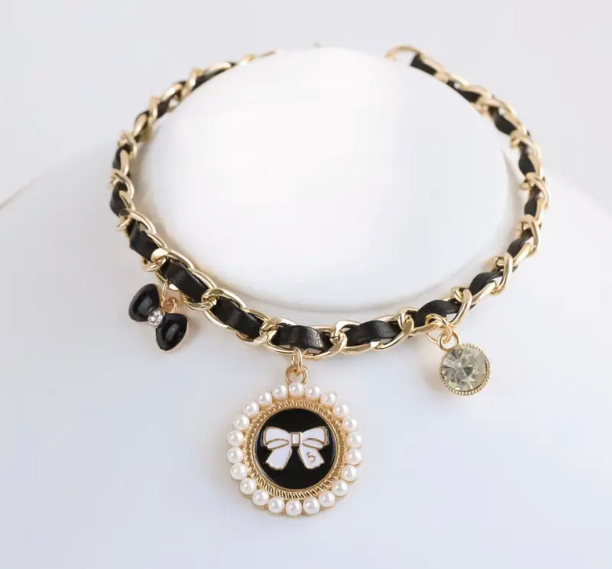Coco Charm Dog Necklace | Elegant Pet Jewelry Accessory product image 7