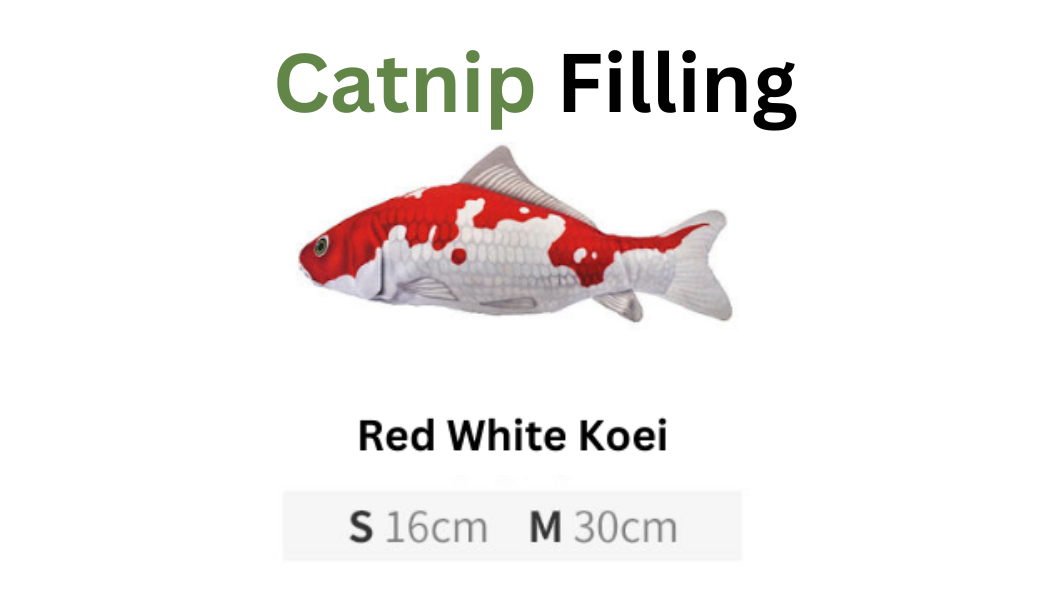 Catnip & Silvervine Fish Cuddle Toy for Cats