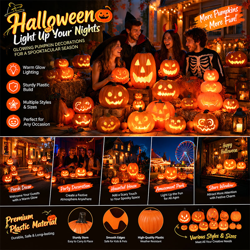 Halloween Pumpkin Lantern Luminous Prop