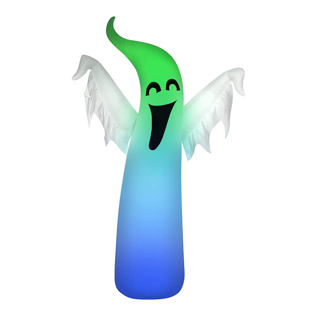 Occasions 5 ft Inflatable Halloween Ghost – Color-Changing LED, Blower Included