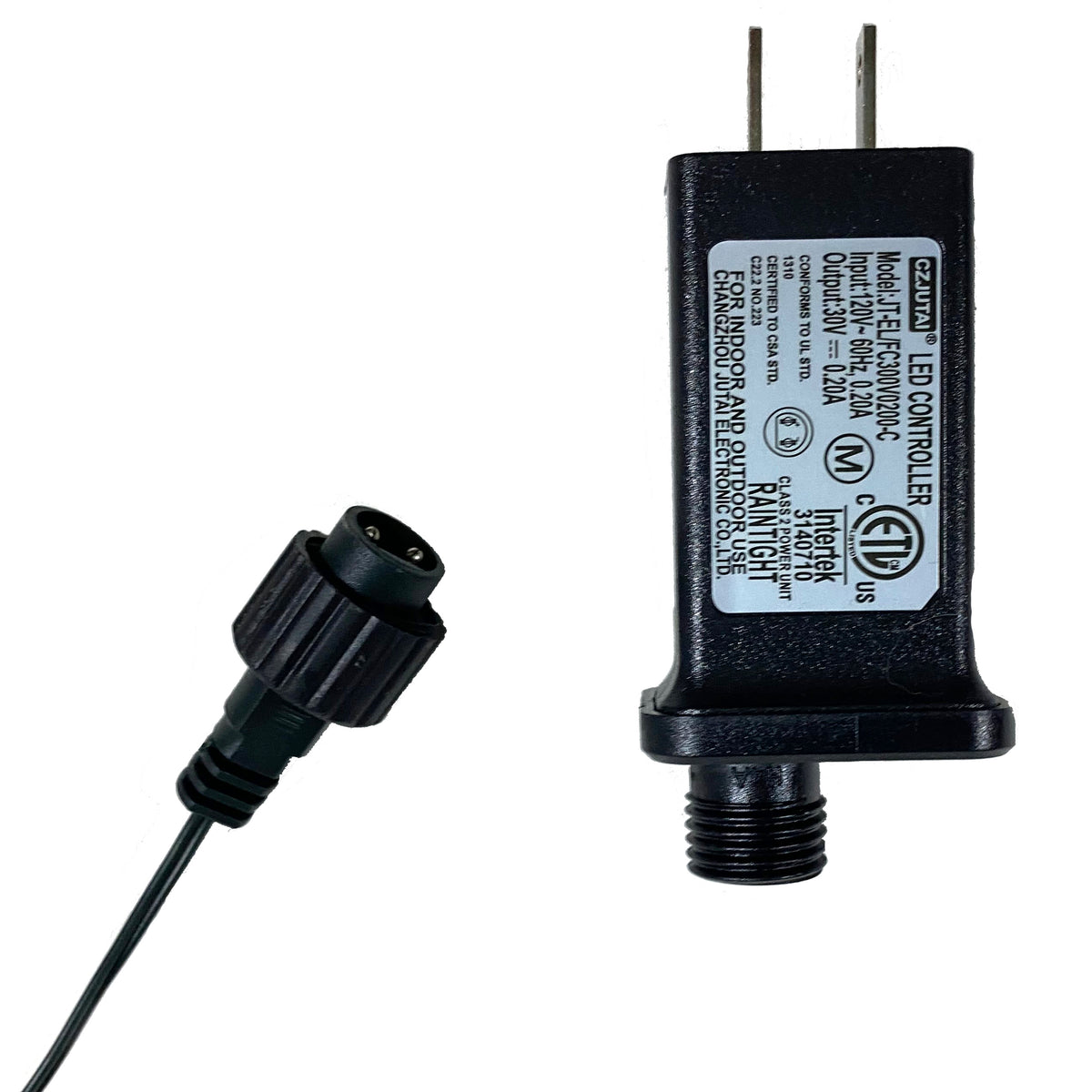 Light string connector and power plug