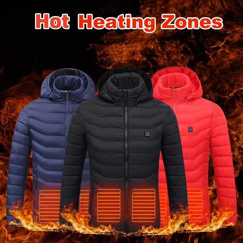 Men's USB Heated Winter Jacket