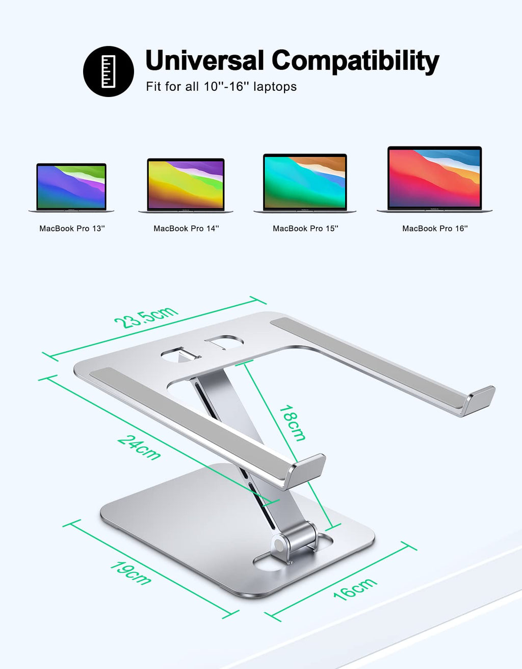 Zewwen Adjustable Foldable Aluminum Laptop Stand product image 5