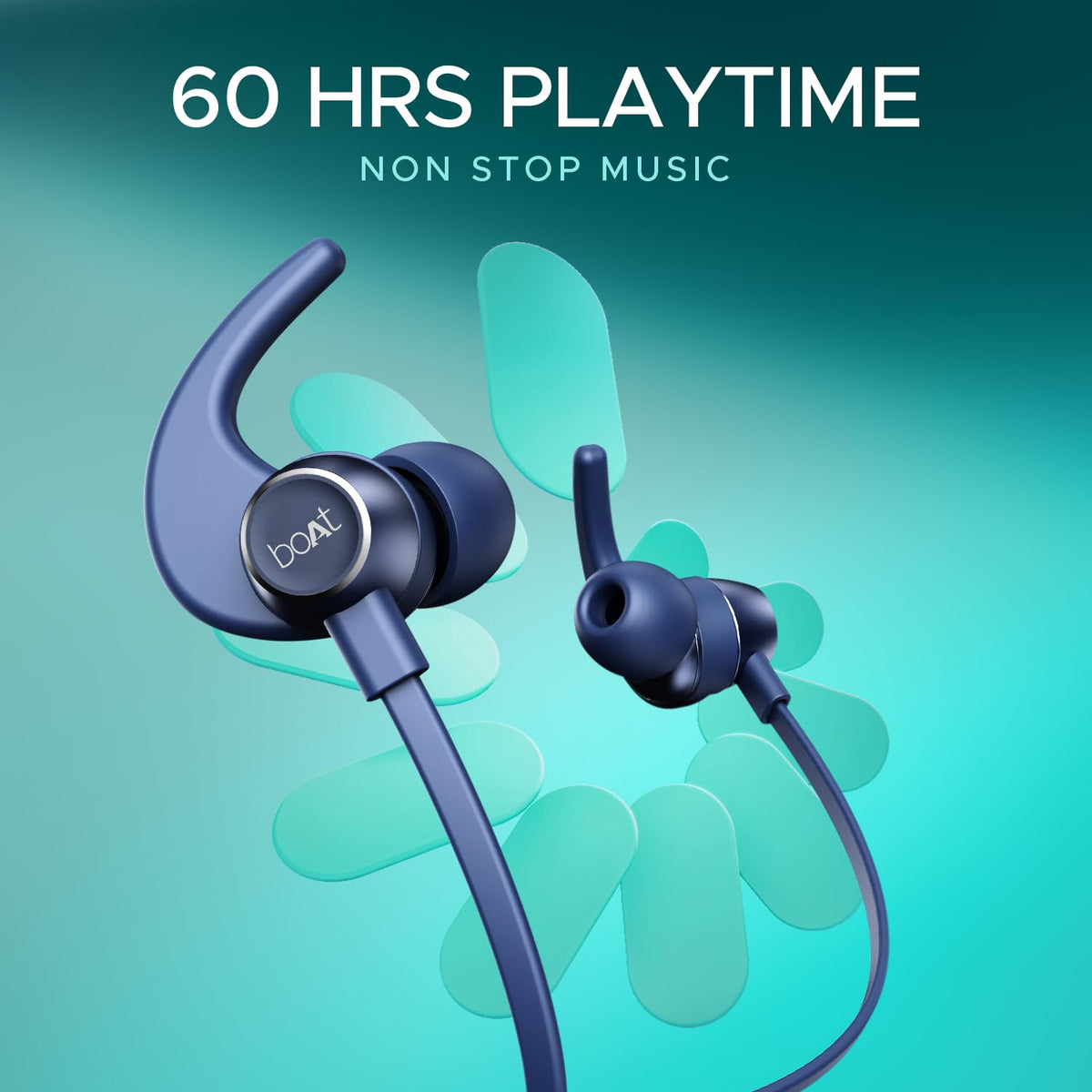 boAt Rockerz 255 Pro+ Wireless Neckband Earphones – Navy Blue