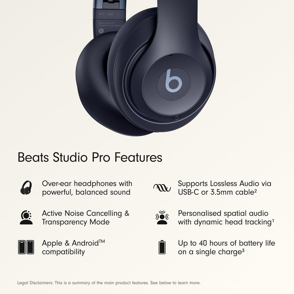 Beats Studio Pro Wireless Over-Ear Headphones – Black