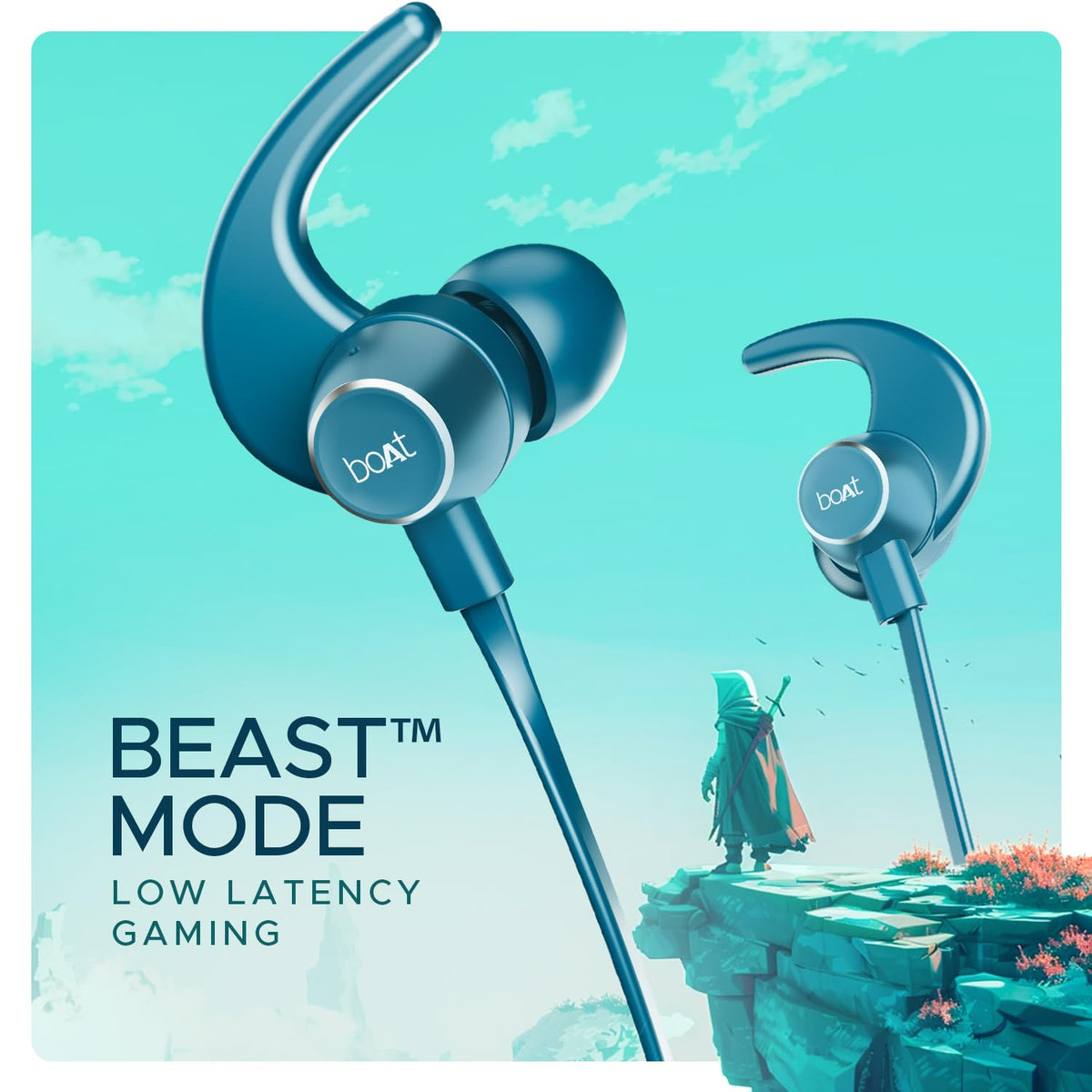 boAt Rockerz 255 Pro+ Wireless Neckband Earphones – Navy Blue