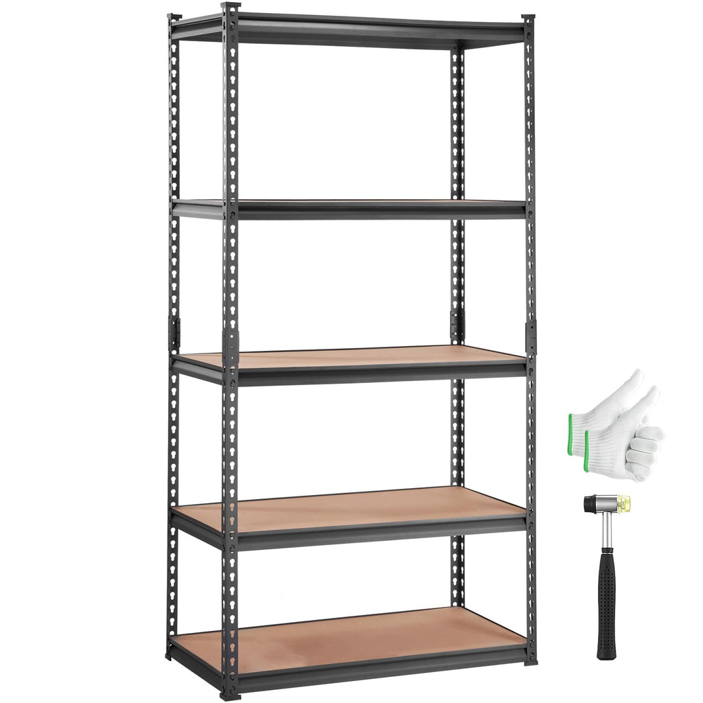 VEVOR 5-Tier Heavy-Duty Storage Shelving — 36 × 18 × 72 in product image 1