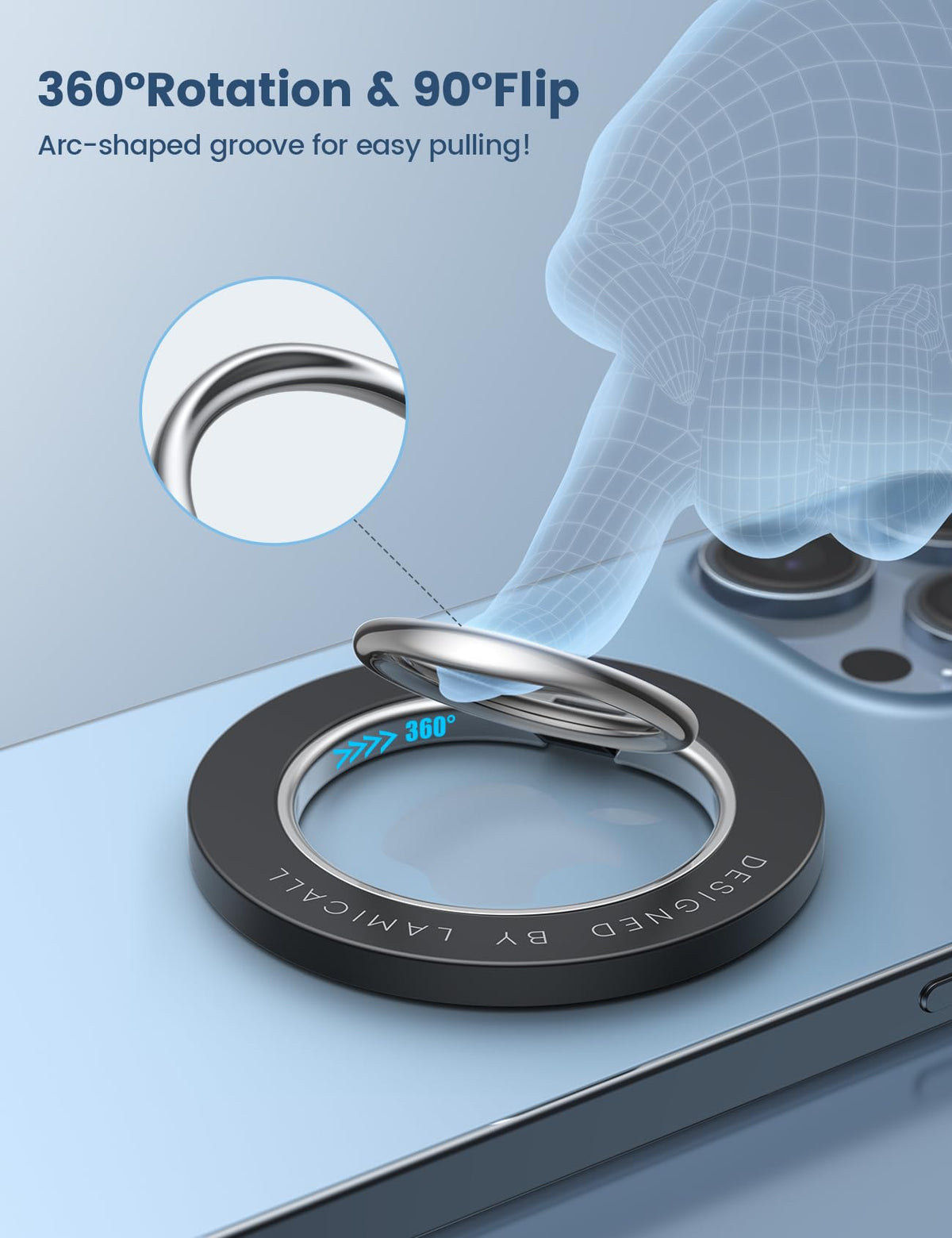 Lamicall Magnetic Phone Ring Holder for MagSafe product image 3
