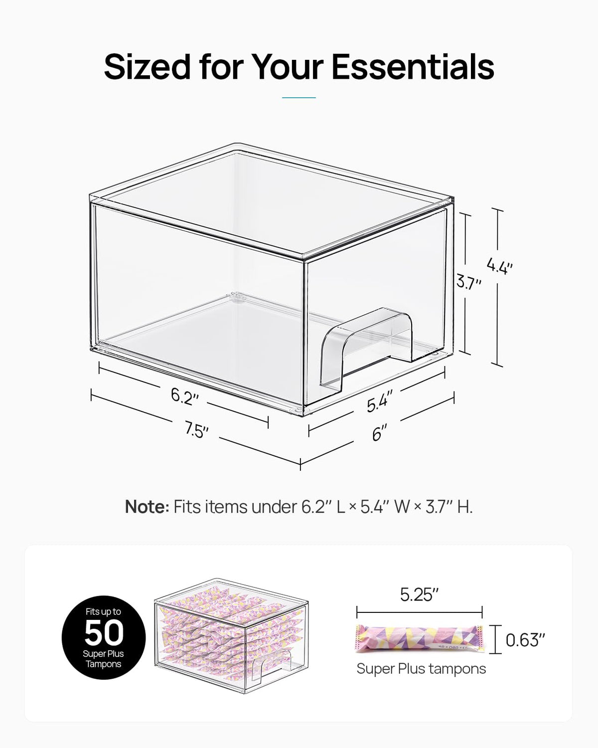 Vtopmart 4-Pack Stackable Makeup Organizer Drawers product image 2