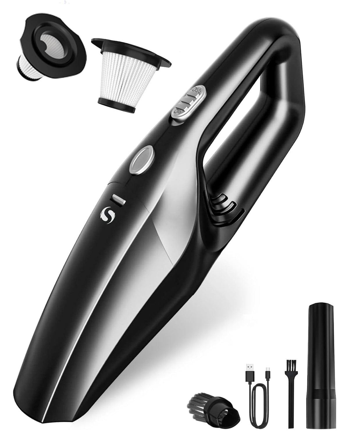 SERVOMASTER Handheld Vacuum Cleaner Cordless, Mini Vacuum Cleaner Rechargeable, 120W High Power Vacuum Cleaner with Extra HEPA Filter, Portable Vacuum Cleaner for Car Home Cleaning 🍁 All In One Marketplace Canada