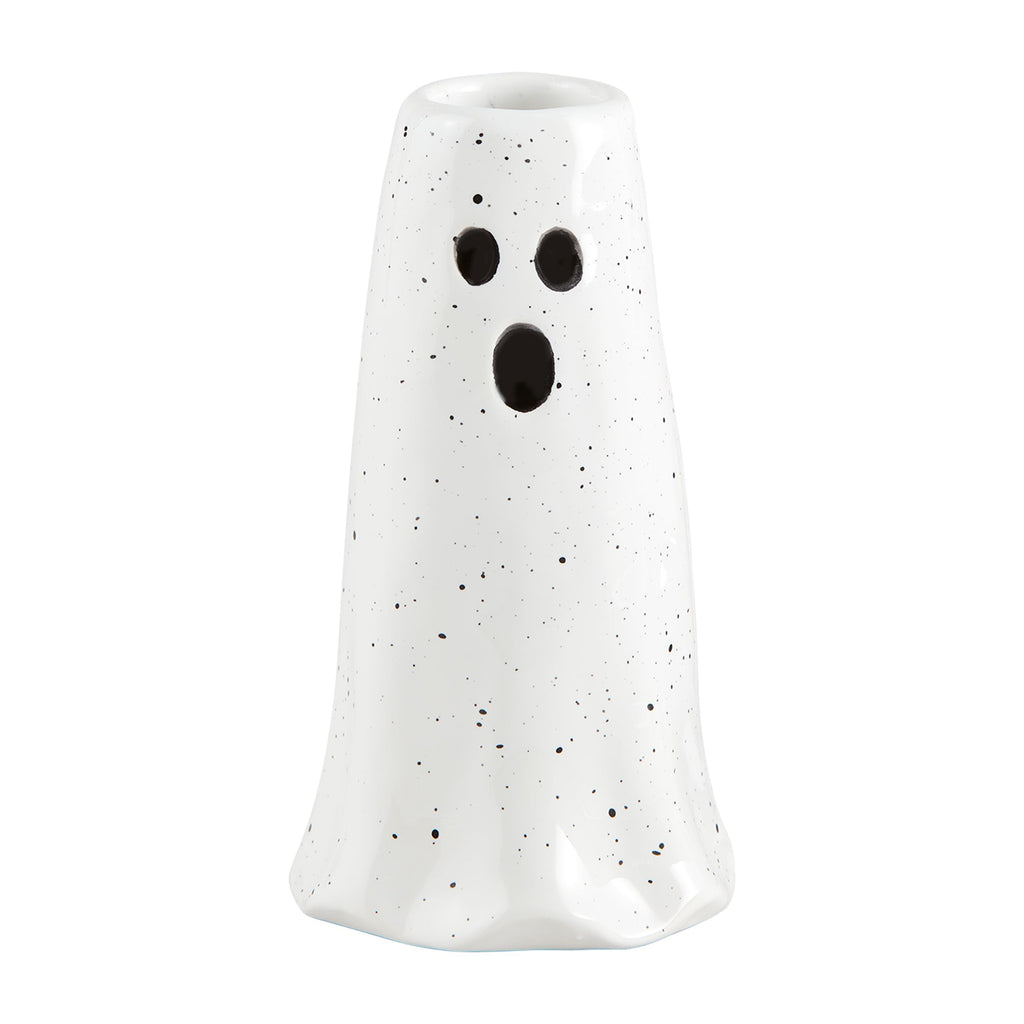 Mud Pie Ghost Vase, Medium Halloween Flower Vase for Fall Home Decor