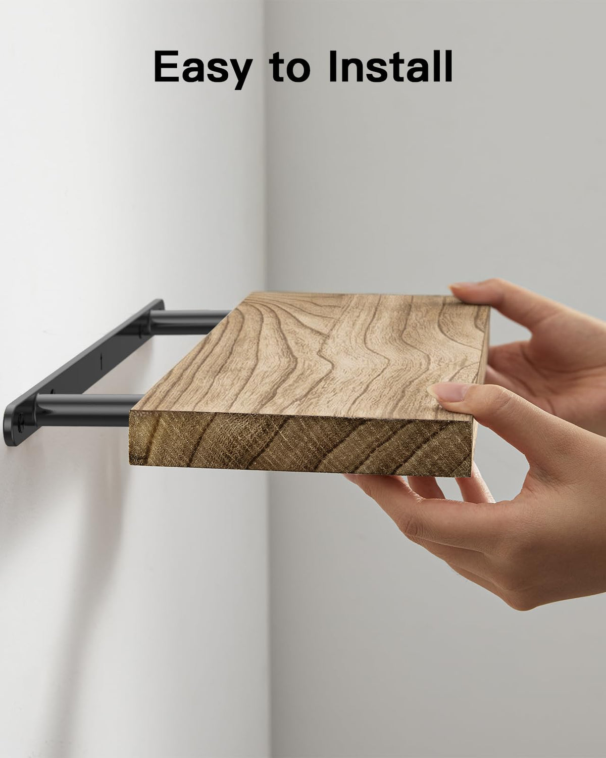 AMADA Natural Wood Floating Shelves — Set of 4 product image 5