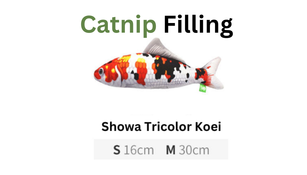Catnip & Silvervine Fish Cuddle Toy for Cats