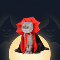 Halloween Dog & Cat Costume – Vampire King Cloak with Spooky Black Design product image