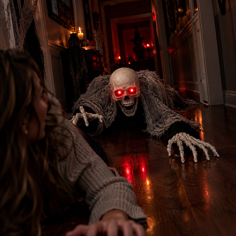 Voice Control Halloween Ghost with Glowing Eyes