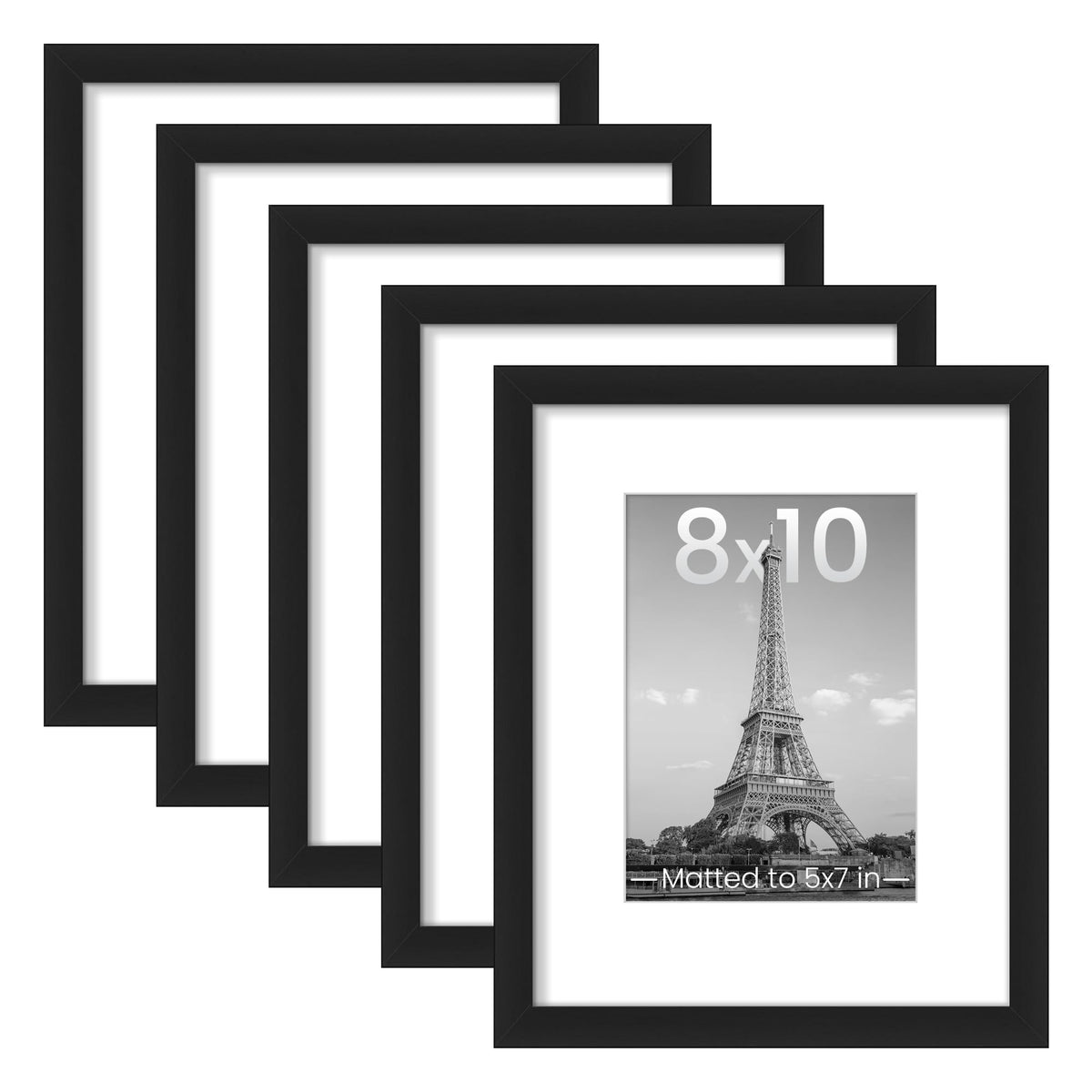 upsimples Black Gallery Picture Frames — Set of 5 product image 1