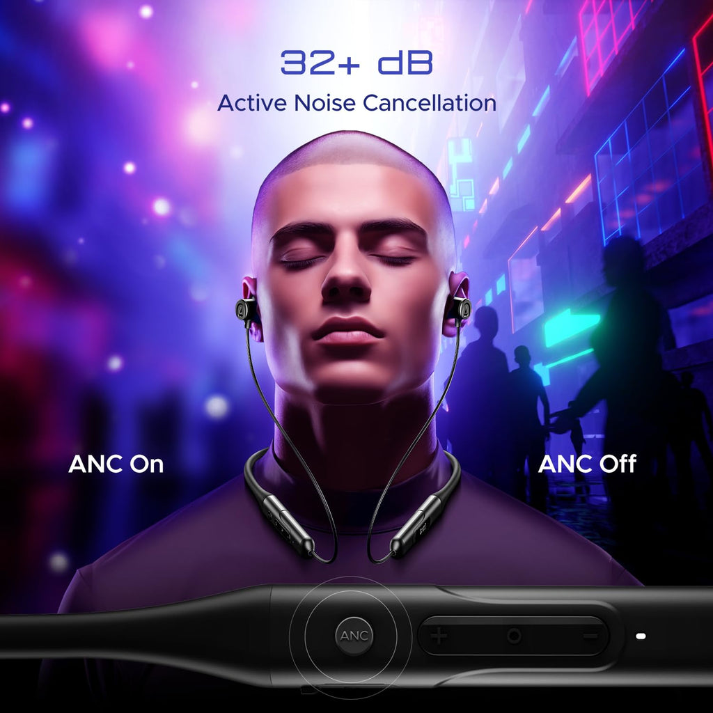 boAt Rockerz 255 Pro+ Wireless Neckband Earphones – Navy Blue