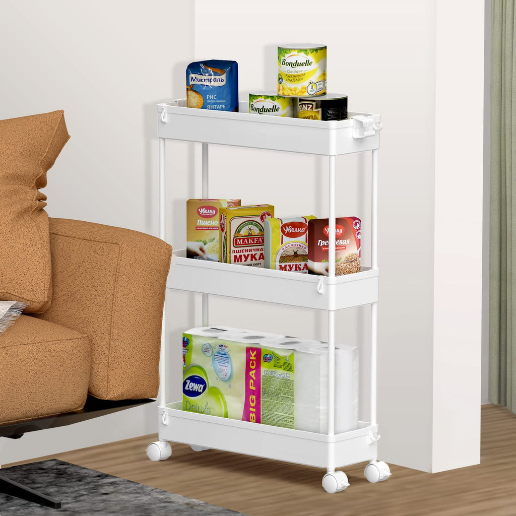 SPACELEAD Slim 3-Tier Rolling Storage Cart product image 7