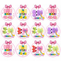 Samyak Kids Hair Clips Set - Mini Clips | Multi Design Cute Bow Clips For Navratri Kanjak Gifts 12 Combo Set
