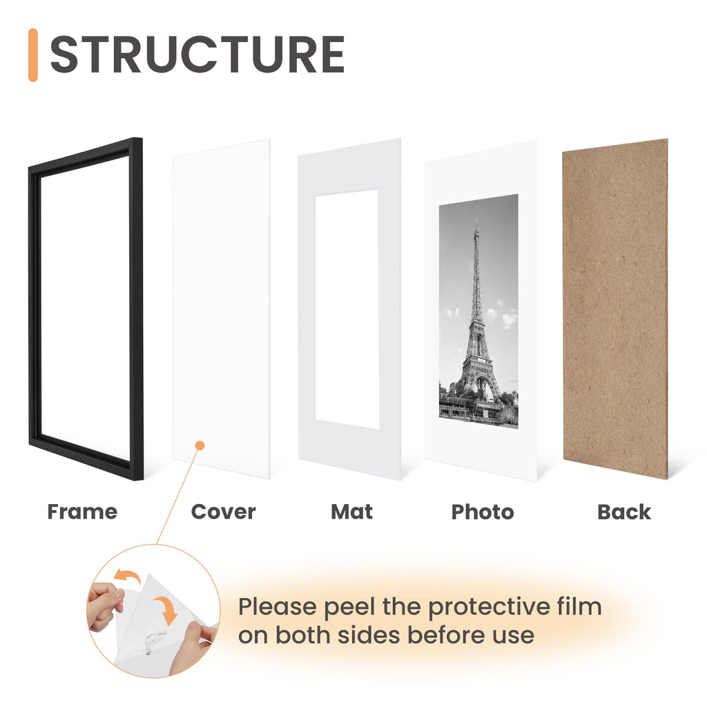 upsimples Black Gallery Picture Frames — Set of 5 product image 3
