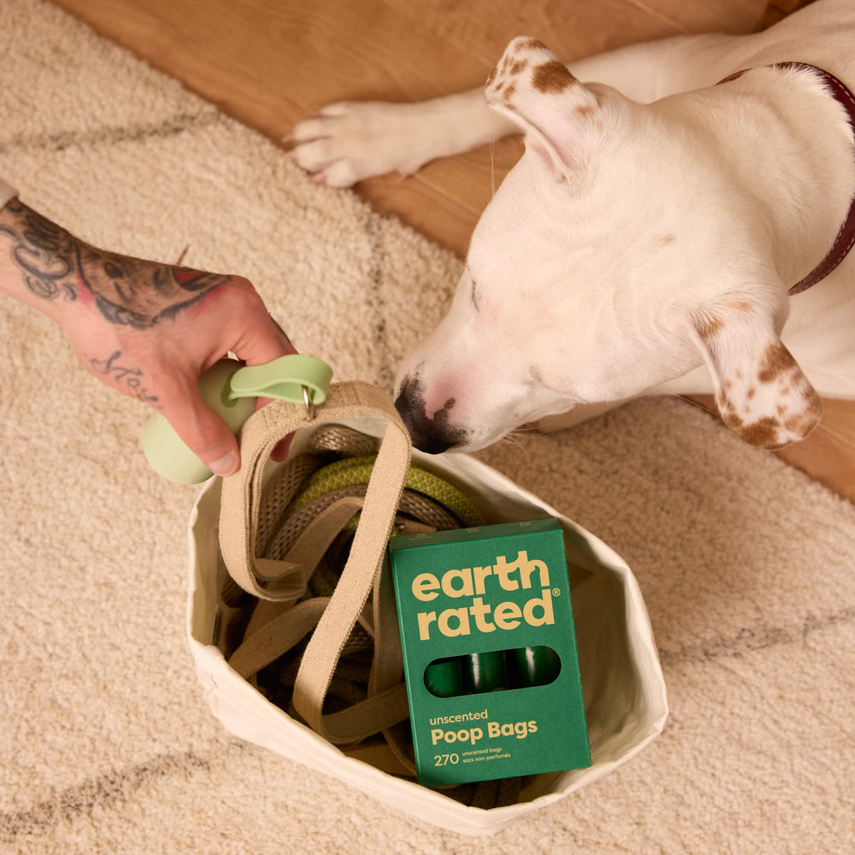 Earth Rated Dog Poo Bags, Guaranteed Leak Proof and Extra Thick Waste Bag Refill Rolls For Dogs, Lavender Scented, 270 Count
