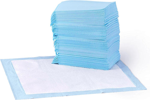 Amazon Basics Puppy Training Pads, 5-Layer Leakproof Design, Quick-Dry Surface, Regular 56 x 56 cm, Pack of 50, Blue