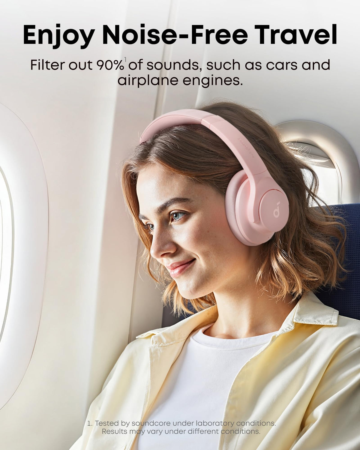 Soundcore by Anker Q20i Hybrid Active Noise Cancelling Headphones, White