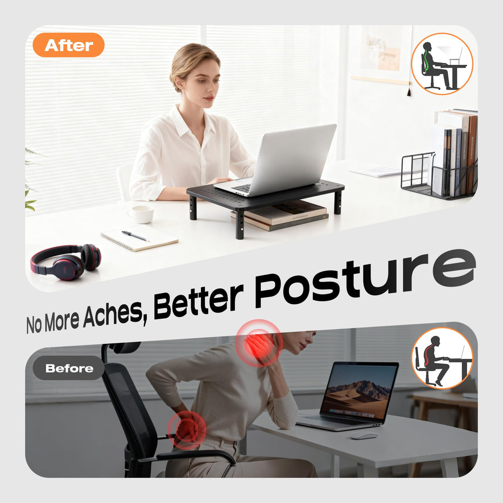 Adjustable 3-Height Monitor Stand Riser product image 4