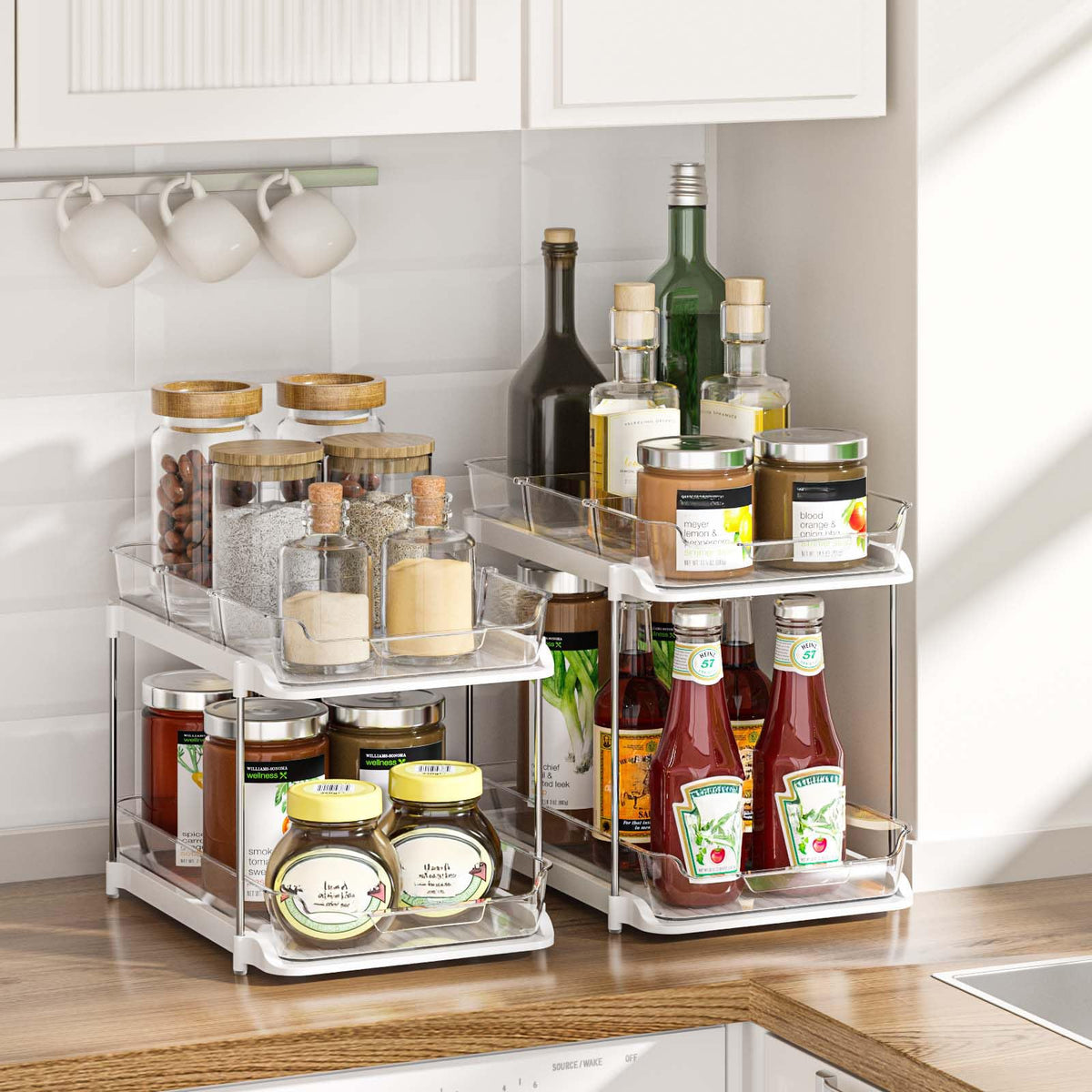 Delamu 2-Tier Under-Sink Organizers — 2-Pack product image
