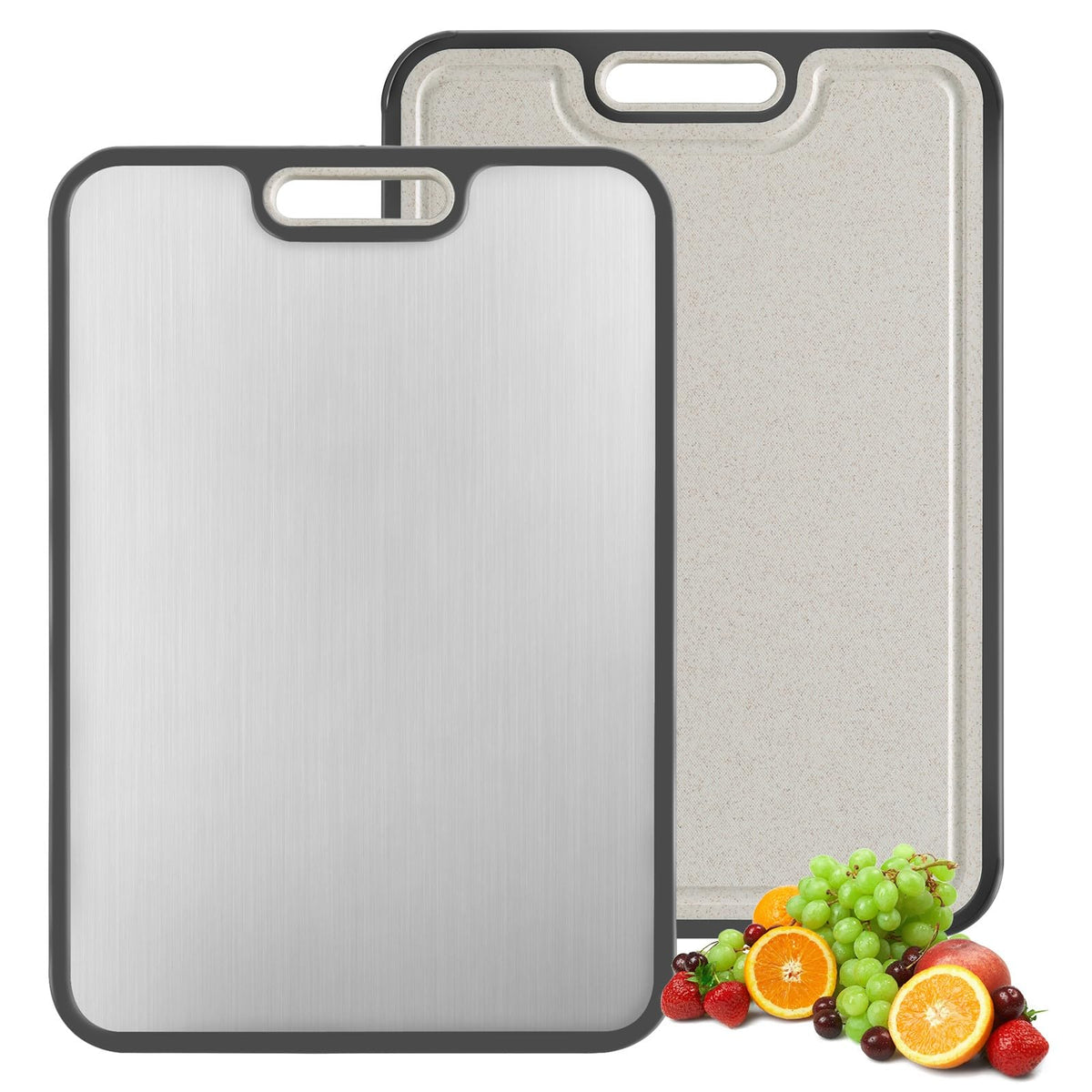 Double-Sided Titanium Cutting Board — 16 × 11 in product image