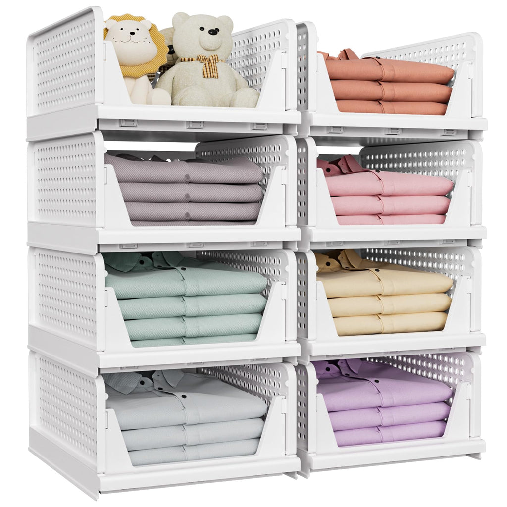 SNSLXH Foldable Stackable Closet Organizers — 5-Pack product image 9