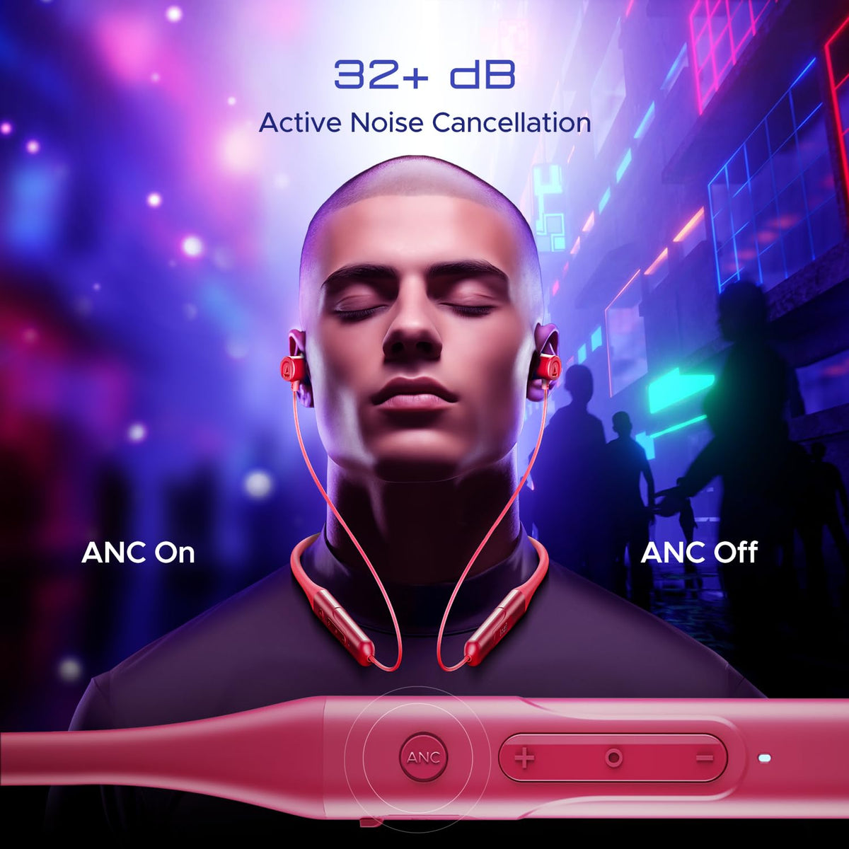 boAt Rockerz 255 Pro+ Wireless Neckband Earphones – Navy Blue