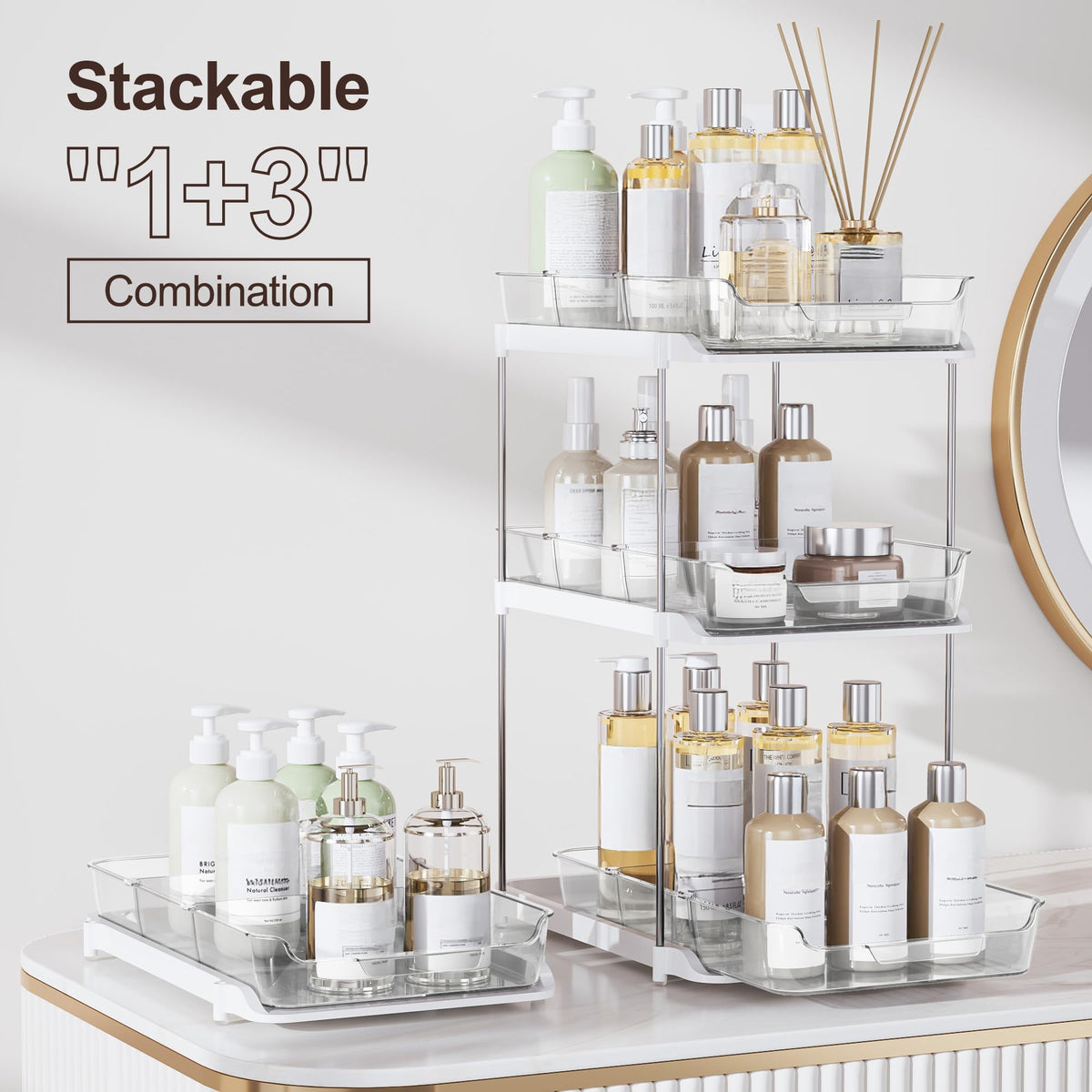 Delamu 2-Tier Under-Sink Organizers — 2-Pack product image 3