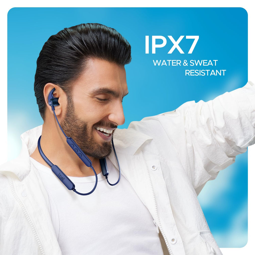 boAt Rockerz 255 Pro+ Wireless Neckband Earphones – Navy Blue